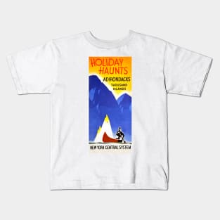 Vintage Travel - New York Central System Kids T-Shirt